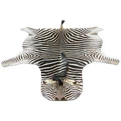 Grade "A" Equus Burchell Zebra Skin Rug