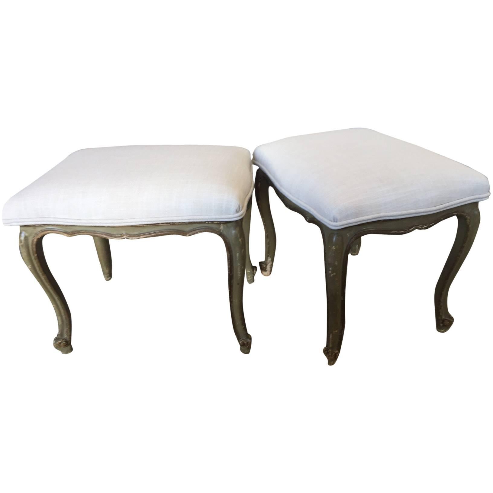 Pair of French Louis XV Style Benches For Sale