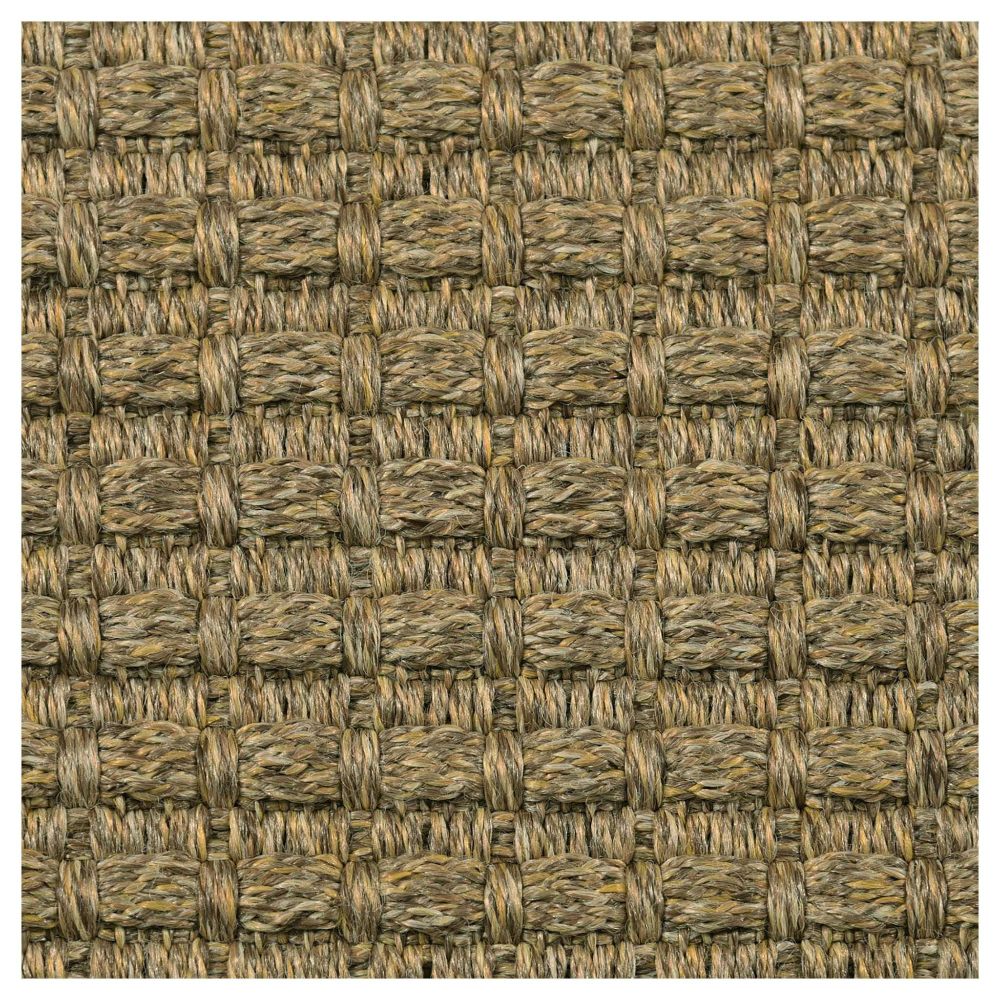Mozambico 6x9ft oro chiaro sisalene 100% PP mini plaid  tappeto di lusso tessuto a mano in vendita