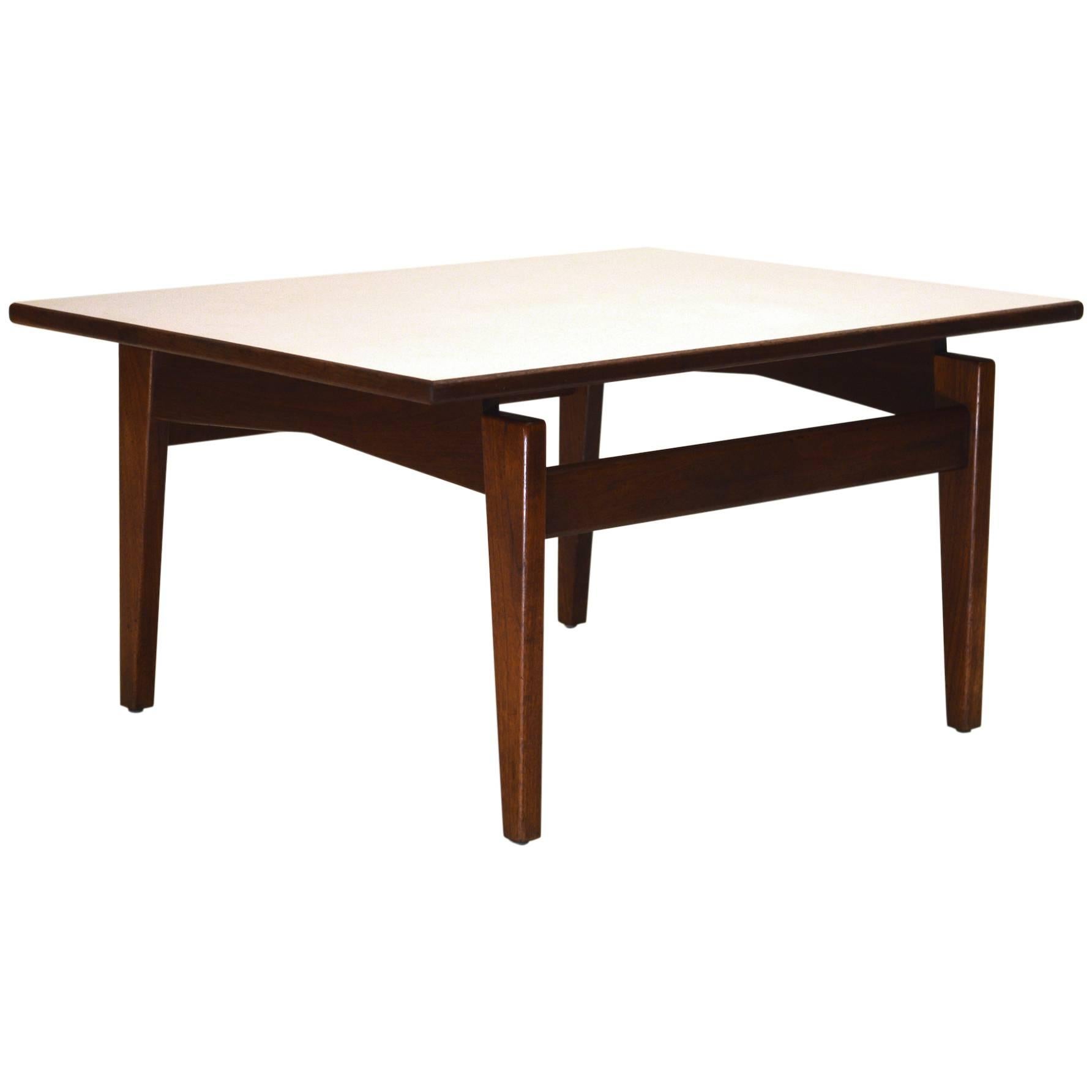 Exceptional Vintage Table by Jens Risom in Walnut and Framed Formica