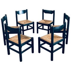 Chaises de salle à manger "Carimate" de conception MCM, Italie, années 1970