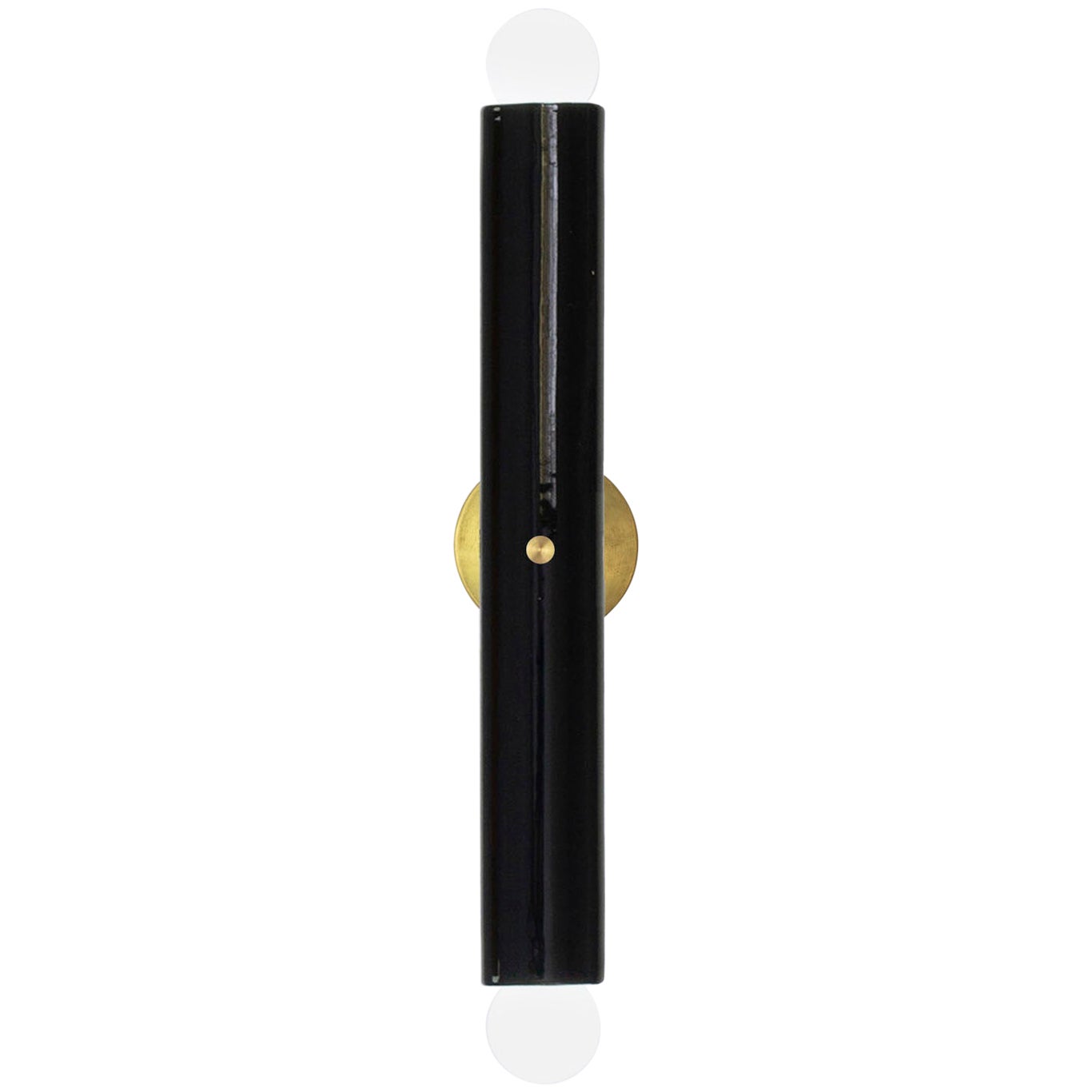 Lampe murale en céramique TRN Z1 BLACK laiton par Pani Jurek en vente