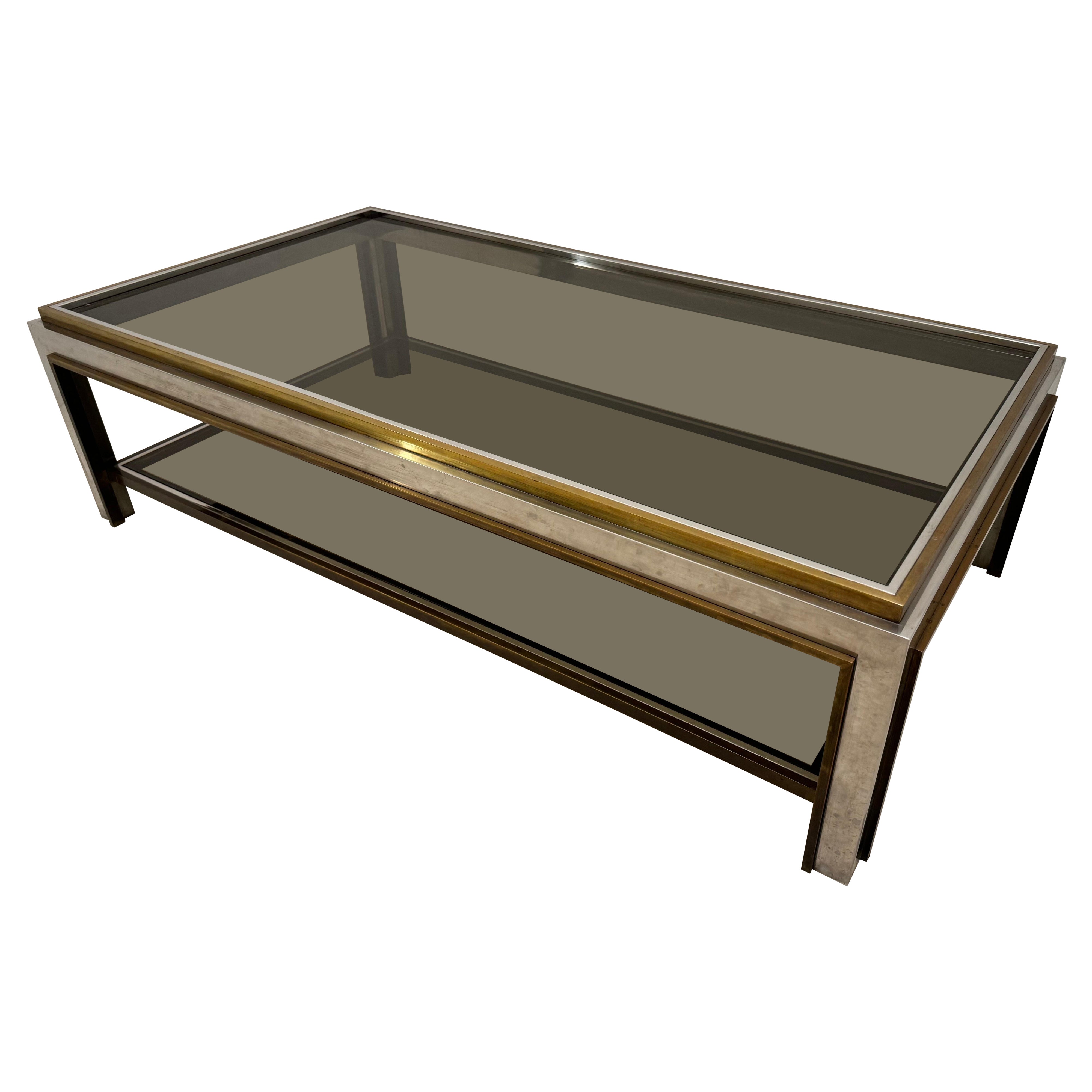Italienischer Vintage-Couchtisch von Romeo Rega, 1970er Jahre