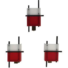 Triptych of Jewel like Appliques attr. to Angelo Lelli in Suprematist Art Style 6