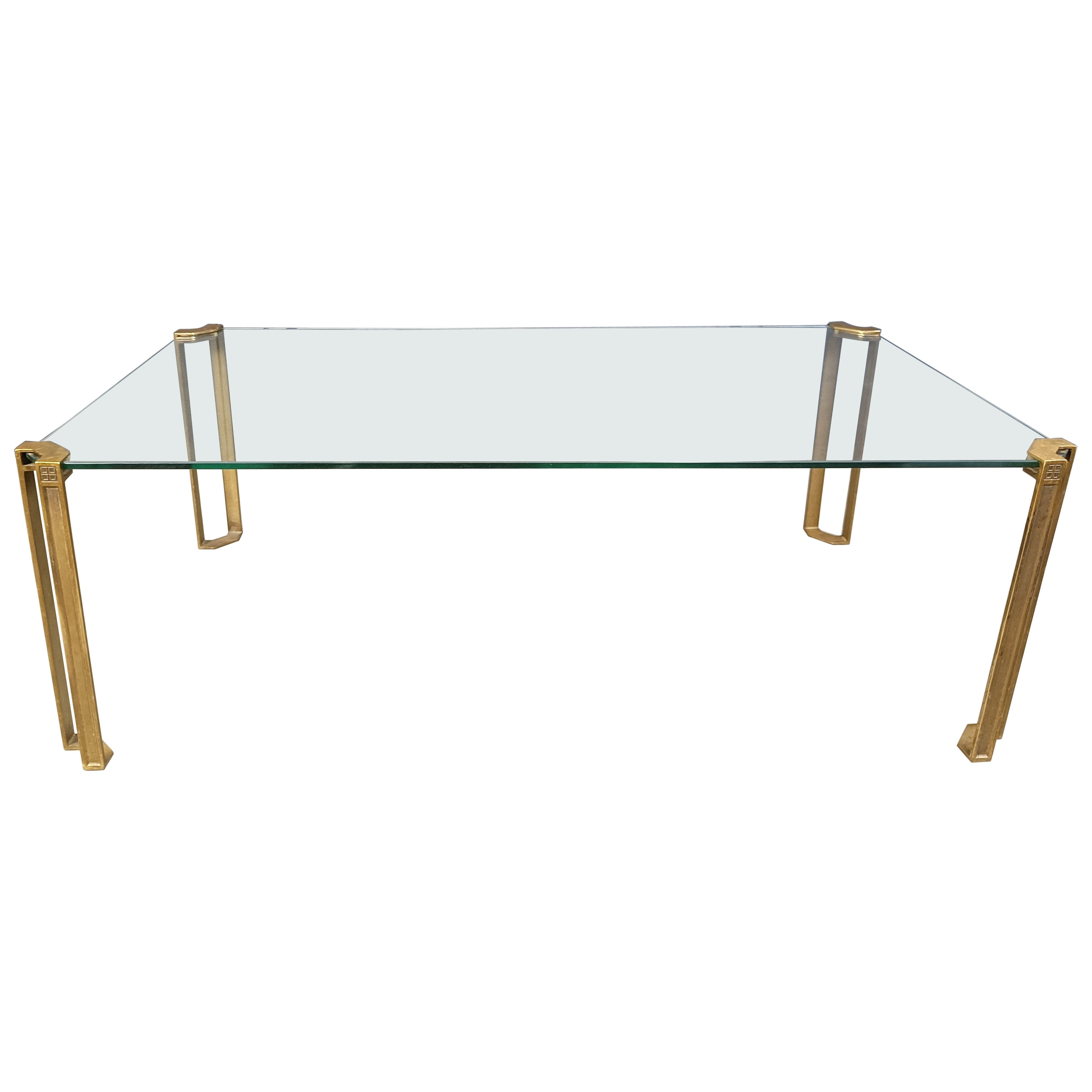 Peter Ghyczy T24 Pioneer Verre et laiton moulé rectangulaire Café