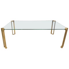 Peter Ghyczy T24 Pioneer Verre et laiton moulé rectangulaire Café