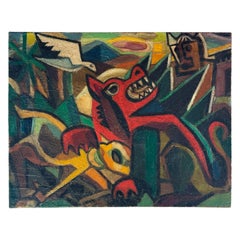 Gio Colucci - The red animal - Oil on canvas