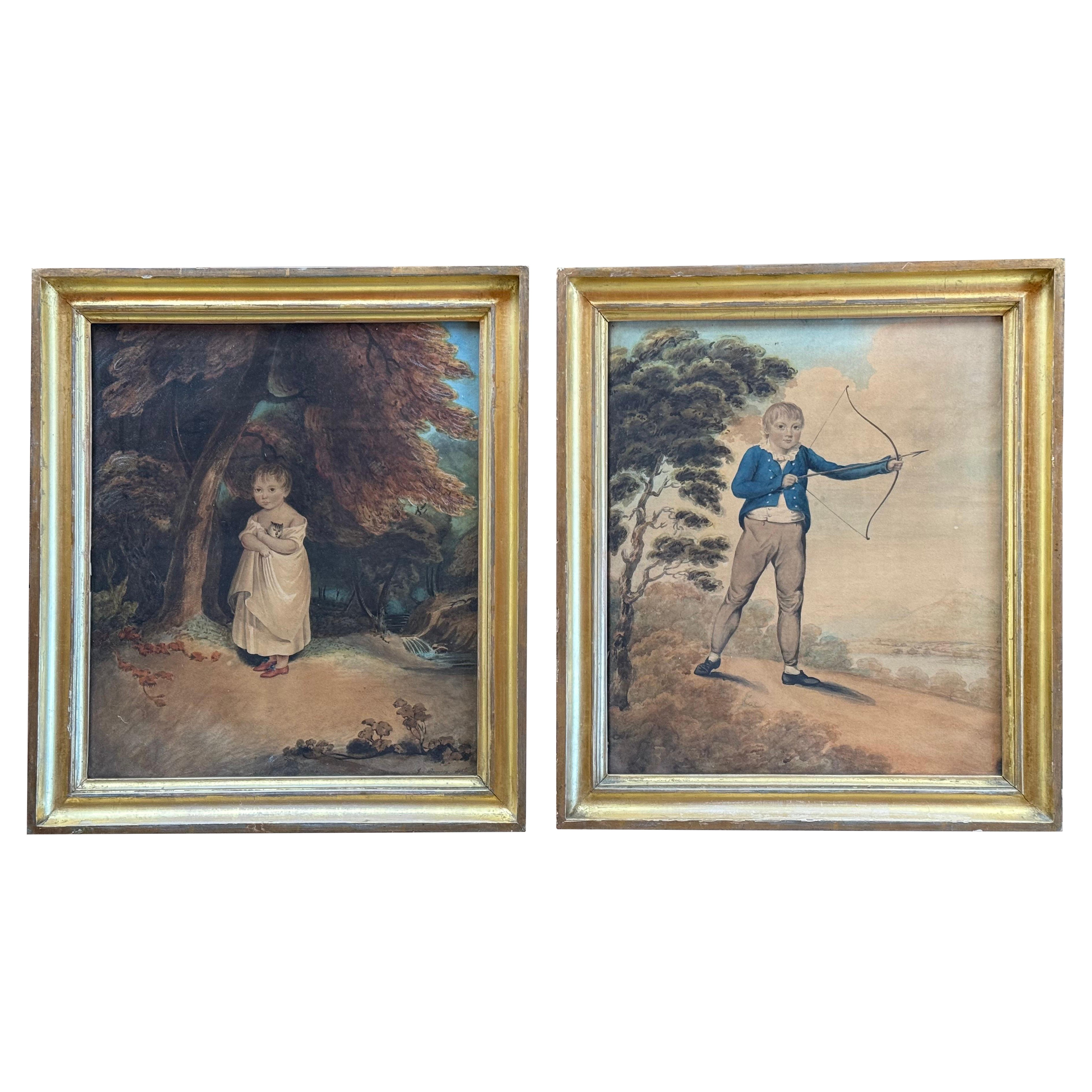 James Ramsay-Pair of Portraits