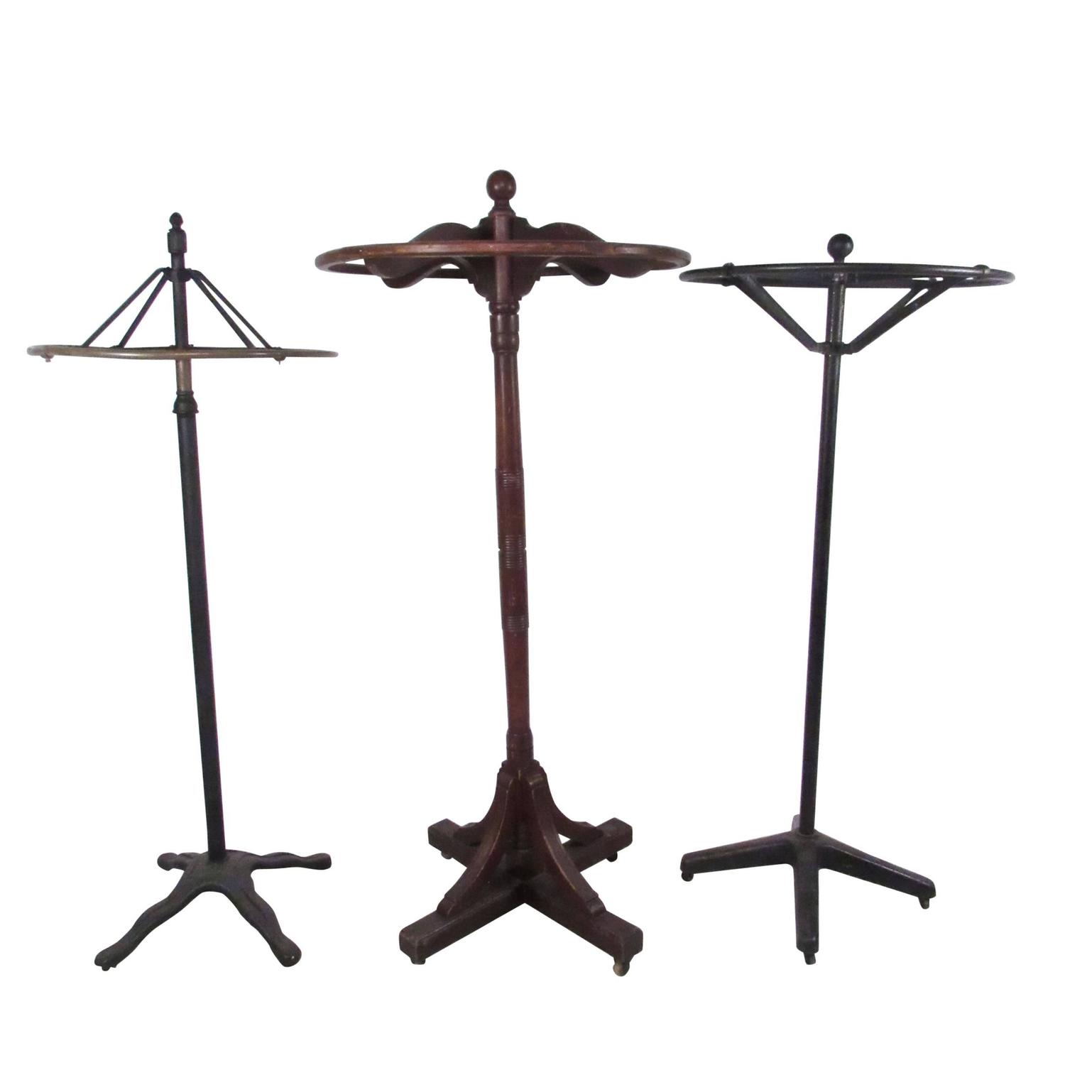 Unique Selection of Industrial Vintage Storefront Clothing Racks For