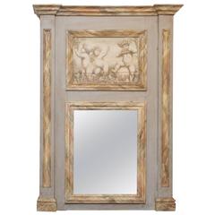 20th Century French Painted Trumeau