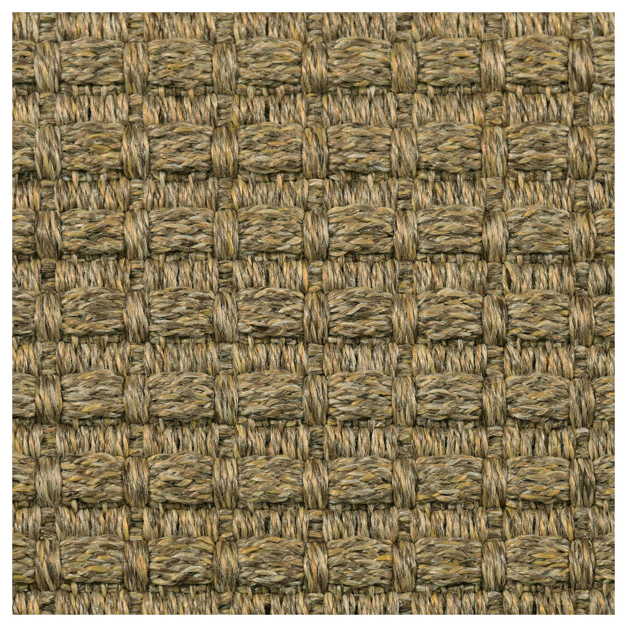 Mozambico 9x12ft oro chiaro sisalene 100% PP mini plaid  tappeto di lusso tessuto a mano