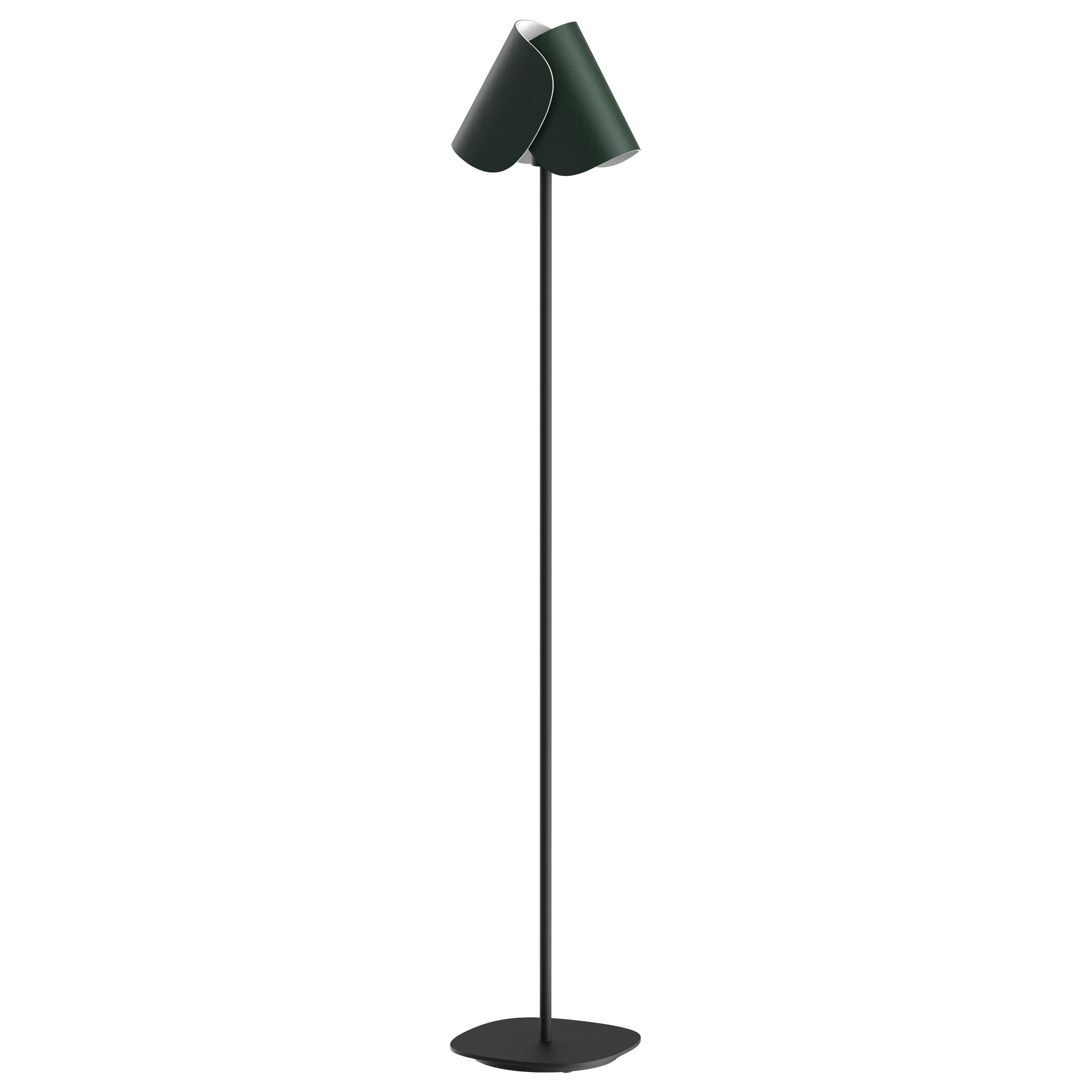 Contemporary Floor Lamp 'Flip' by Sebastian Herkner X AGO, Green