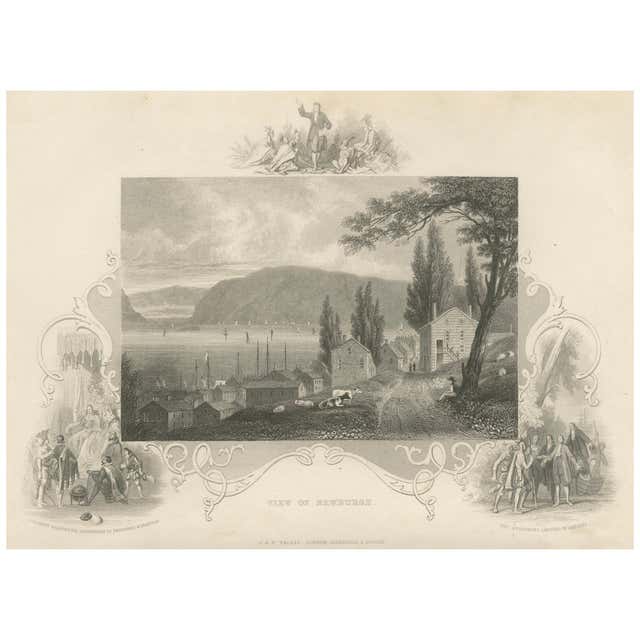 4 Classic Architectural Antique Prints from Steel Engravings dated 1850 ...