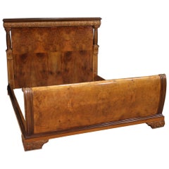 20th Century Wood Italian Double Bed, 1950s