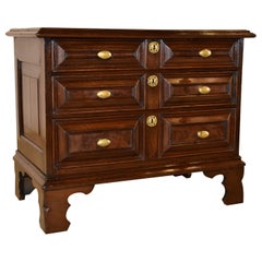 Antique Early 18th Century English Oak Small Chest