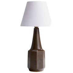 Marianne Starck, Table Lamp, Stoneware, Brass, Denmark, 1960s