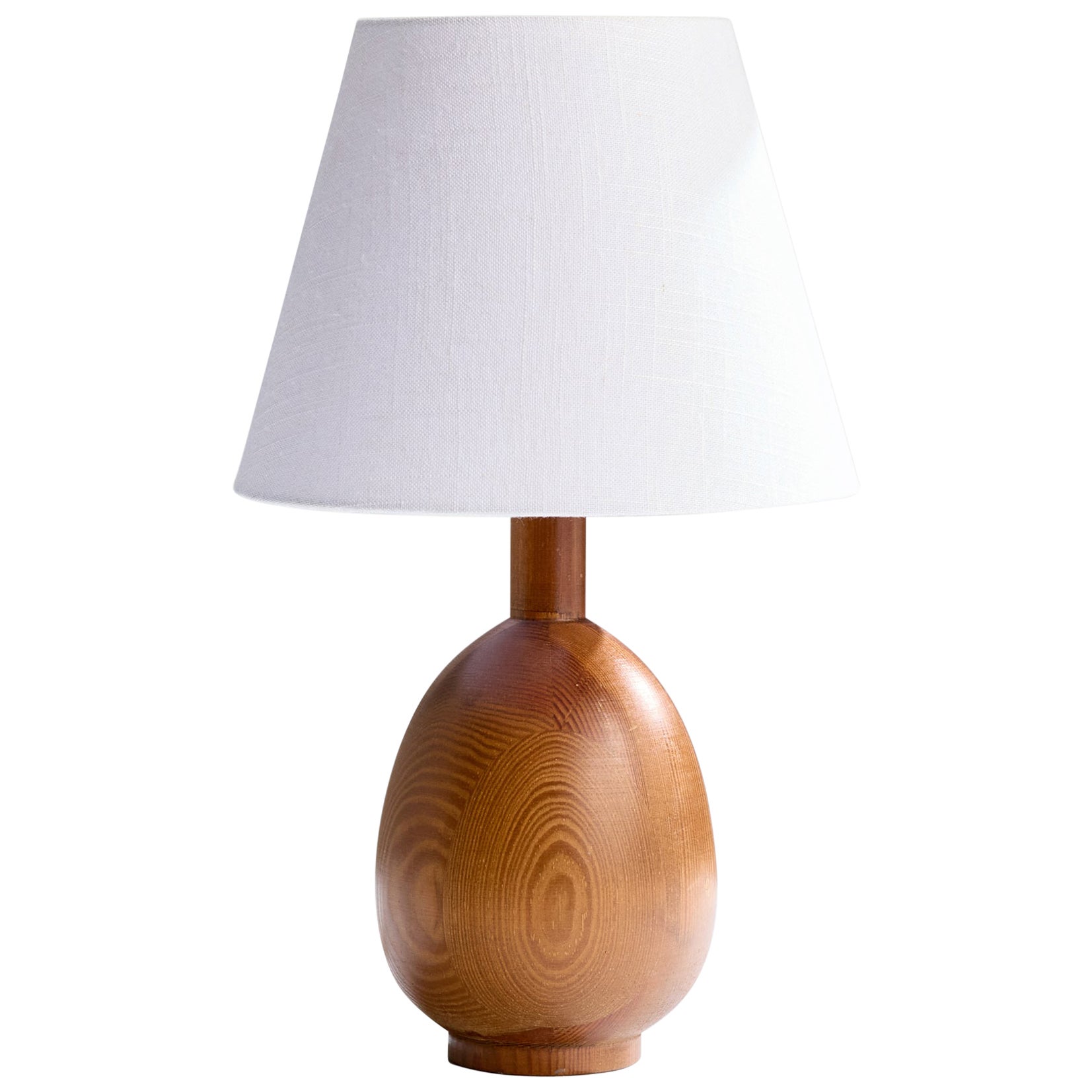 Markslöjd, lampe de table, pin de Suède, années 1970