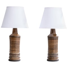 Irma Yourstone, Table Lamps, Ceramic, Sweden, 1960s