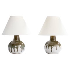 Witt Keramik, Table Lamps, Ceramic, Sweden, 1980s