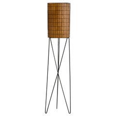 Paul Mayén, Floor Lamp, Iron, Fiberglass, USA, 1950s