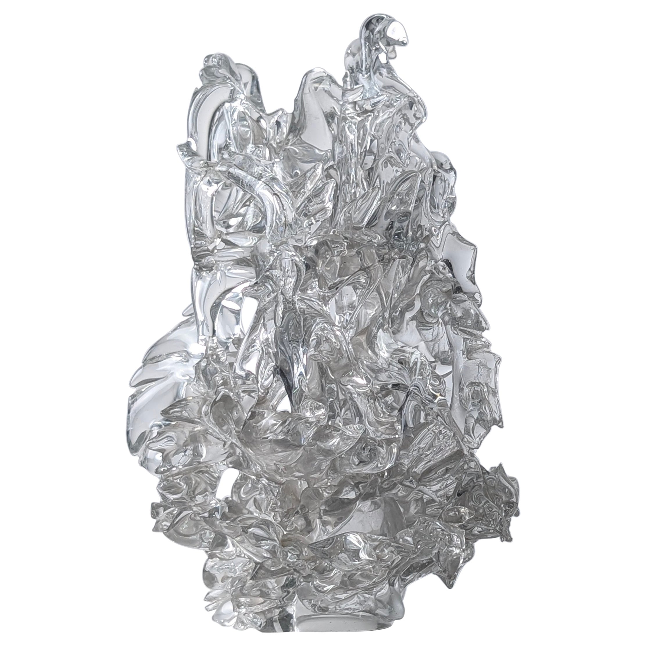 Crystal Coral Sculpture, René Roubicek, Czech Republic, c. 1960s
