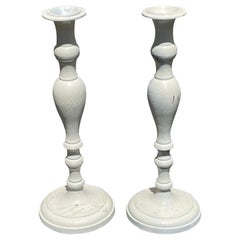 Pair of Early 20th Century Brass Candle Holders