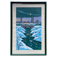 Mid Century Print Titled "In The Park" by Steven Klein