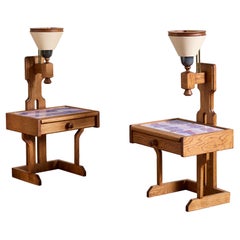 Guillerme et Chambron Ceramic Nightstands