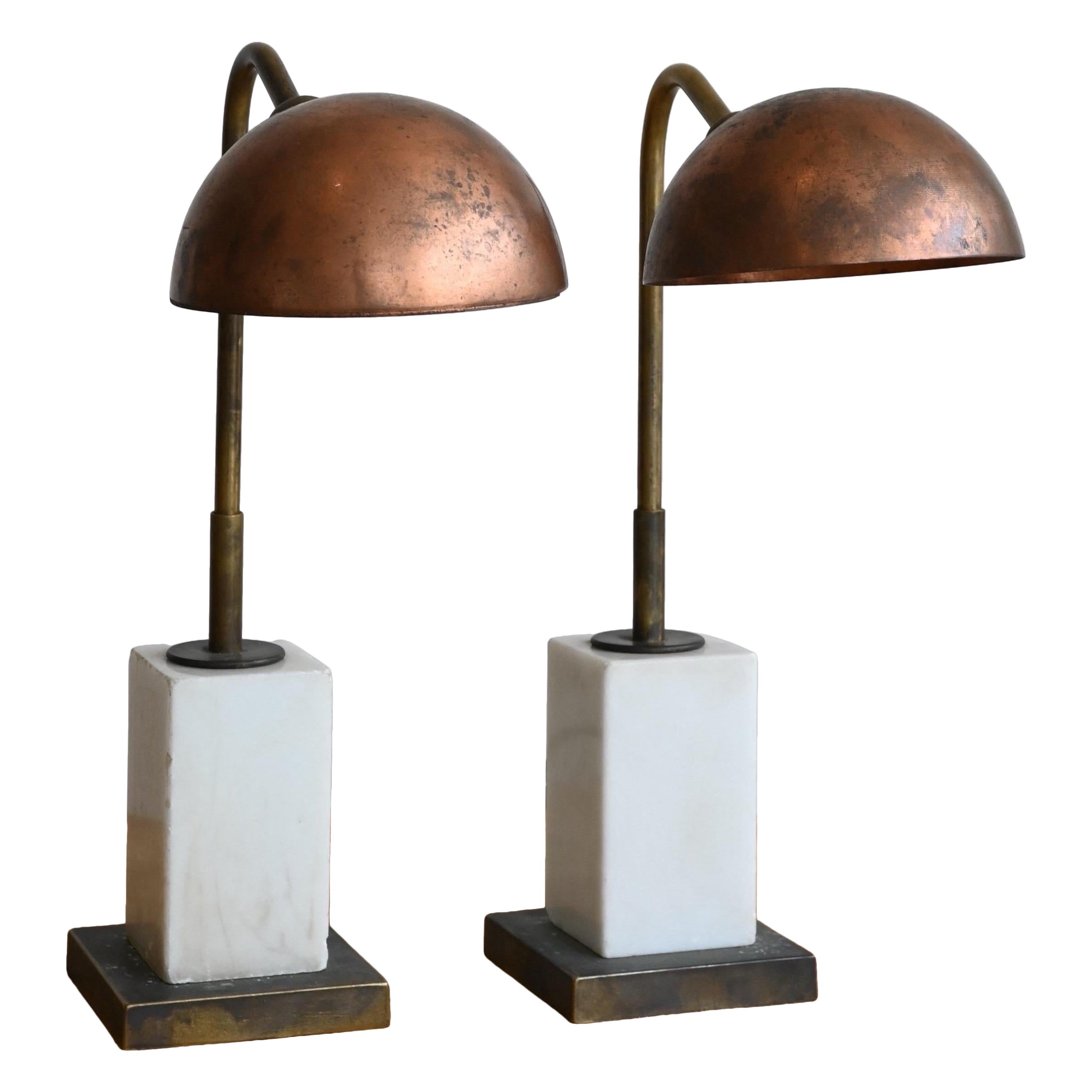 Lampes de table à col de cygne personnalisées en vente