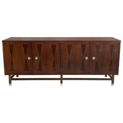 Mid-Century Modern Inlay Sideboard by Stanley