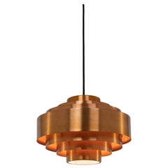 Copper Ultra Pendant By Jo Hammerborg For Fog & Mørup, 1960s