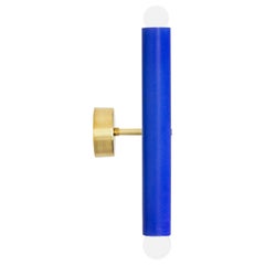 Lampe murale TRN Z1 en laiton cobalt de Pani Jurek