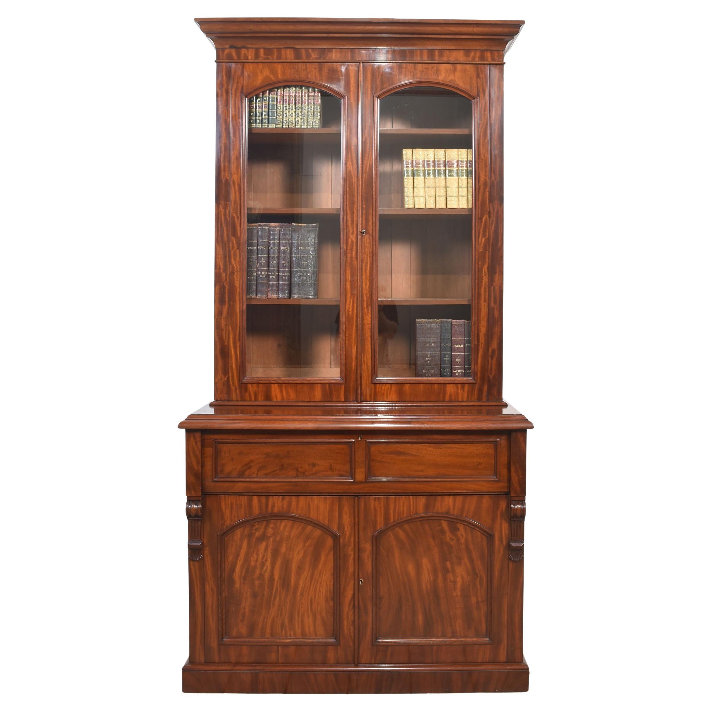 Mahagoni Sekretär Bücherregal