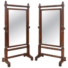 Paire de miroirs de maison de campagne