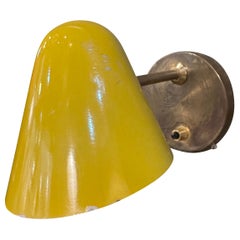 Jacques Biny brass and yellow metal articulating wall light