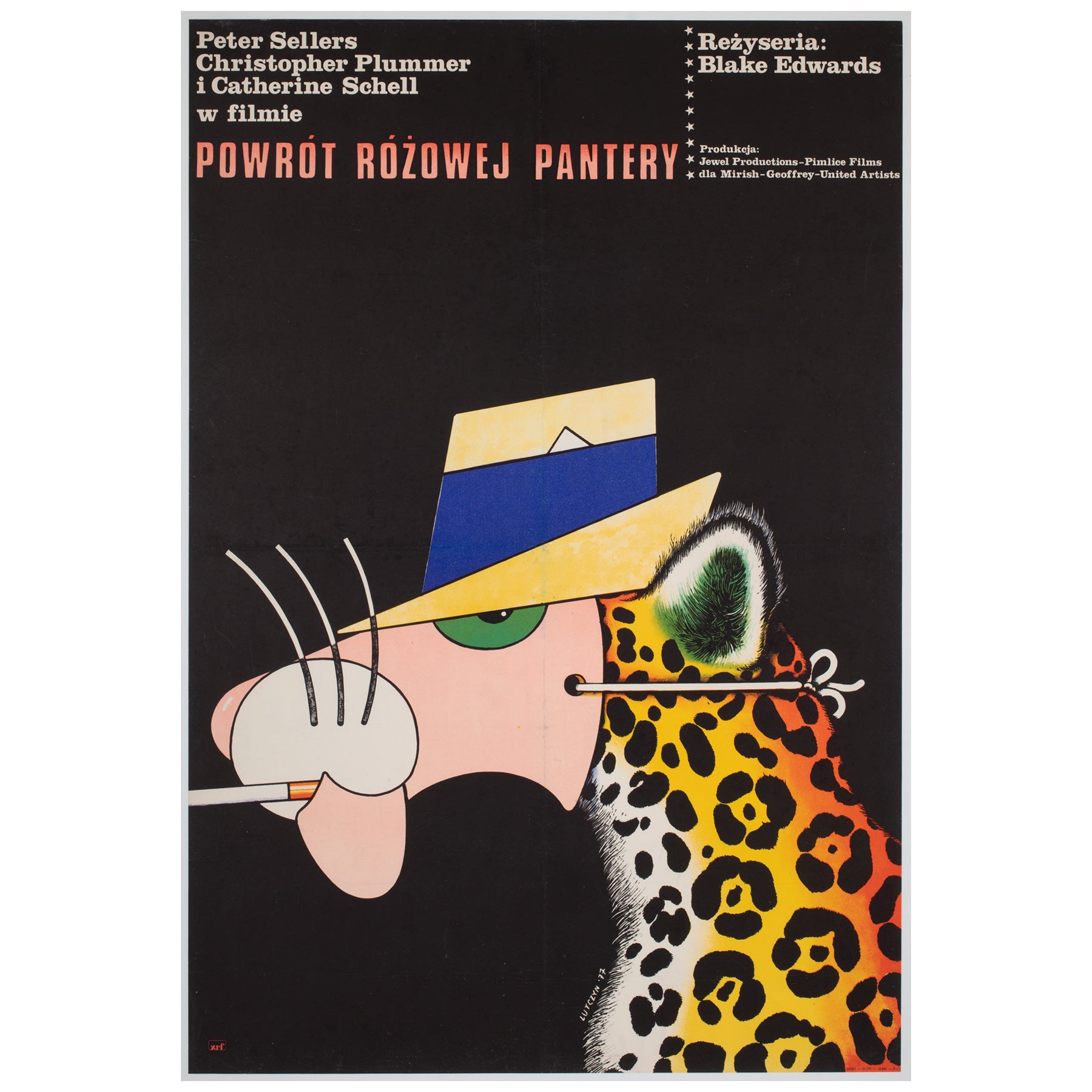 The Return of the Pink Panther 1977 Polish B1 Film Poster, Edward Lutczyn