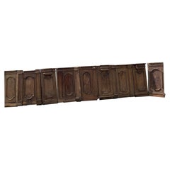 Antique Carved walnut panel boiserie, Italy