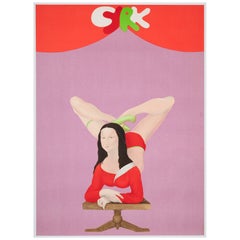 CYRK Mona Lisa Contortionist R1970s Polish Circus Poster, Maciej Urbaniec