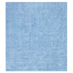 Tapis contemporain géométrique High-low en soie nouée Fragment par Doris Leslie Blau