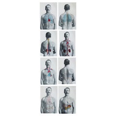 Set of 8 Original Vintage Medical Prints, circa 1900