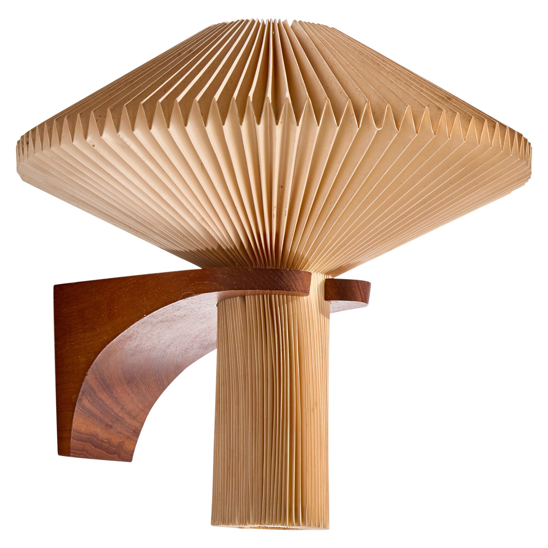Vilhelm Wohlert, Wall Light, Wood, Paper, Denmark, 1950s
