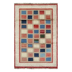 Tapis persan vintage Gabbeh à motifs géométriques colorés - Rug & Kilim