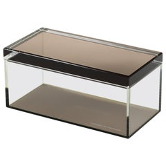 Alexandra Von Furstenberg Acrylic Treasure Box in Bronze - Large Storage Box