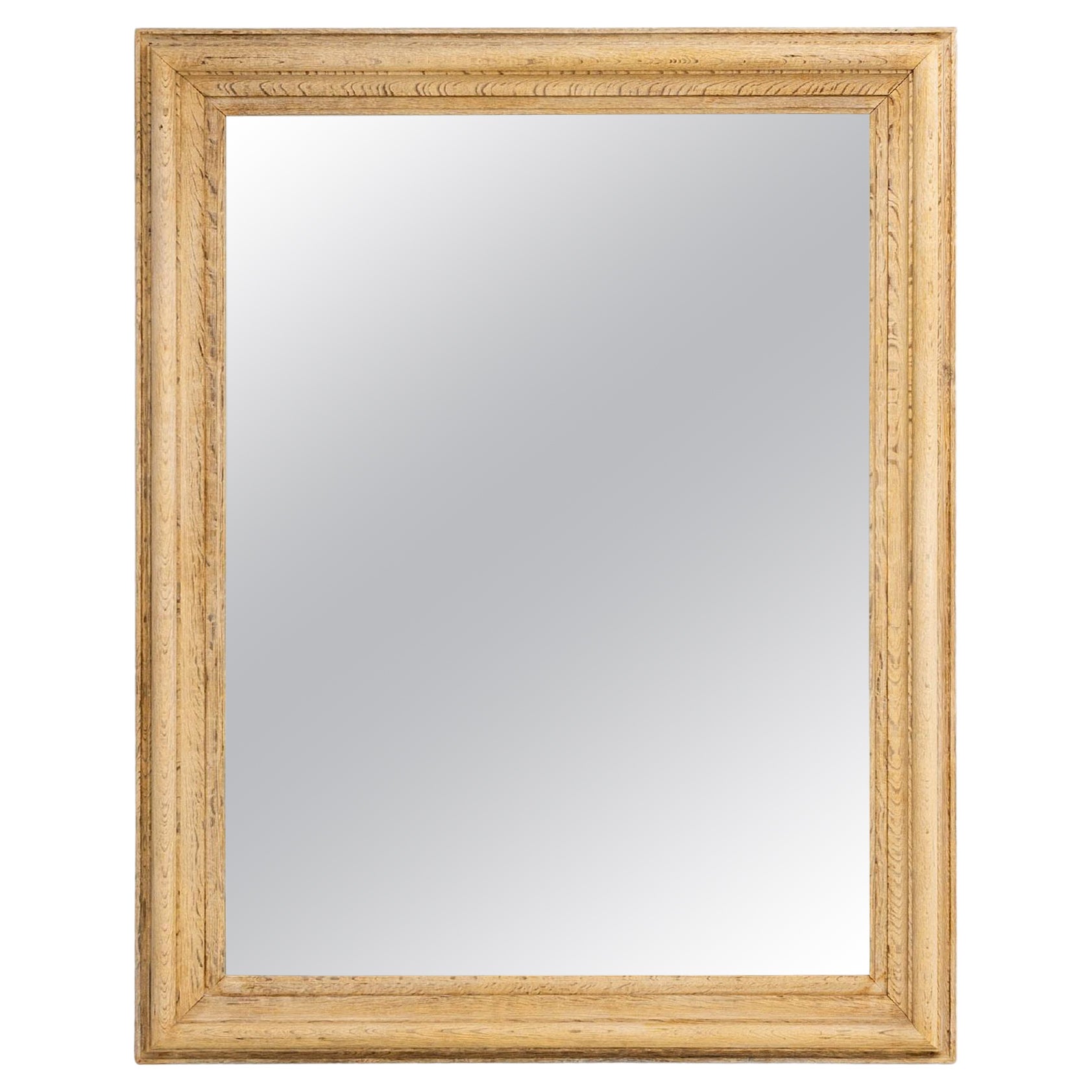 1900s French Oak Mirror