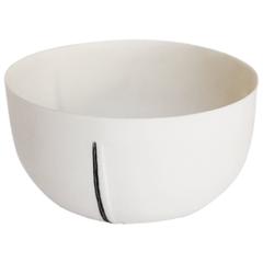 Black and White Porcelain Bowl by Carman Ballarin