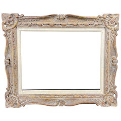 Early 20th Century Gold Gilded Rectangular Wood Art Frame