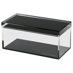 Alexandra Von Furstenberg Acrylic Treasure Box in Black - Large Storage Box
