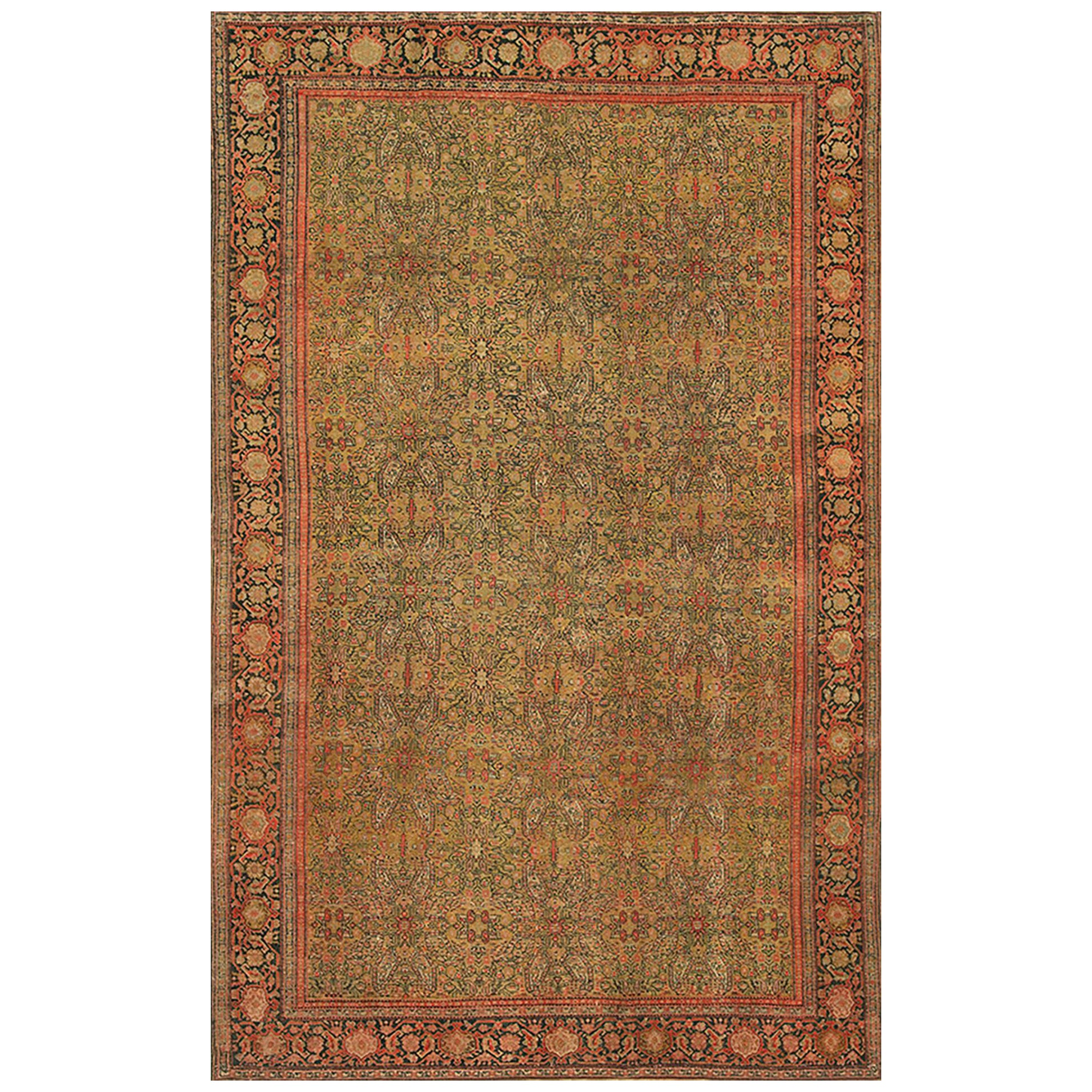 Late 19th Century W. Persian Senneh Carpet For Sale