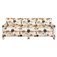 Used Drexel Heritage Floral Ivory Parsons Three-Seater Sofa