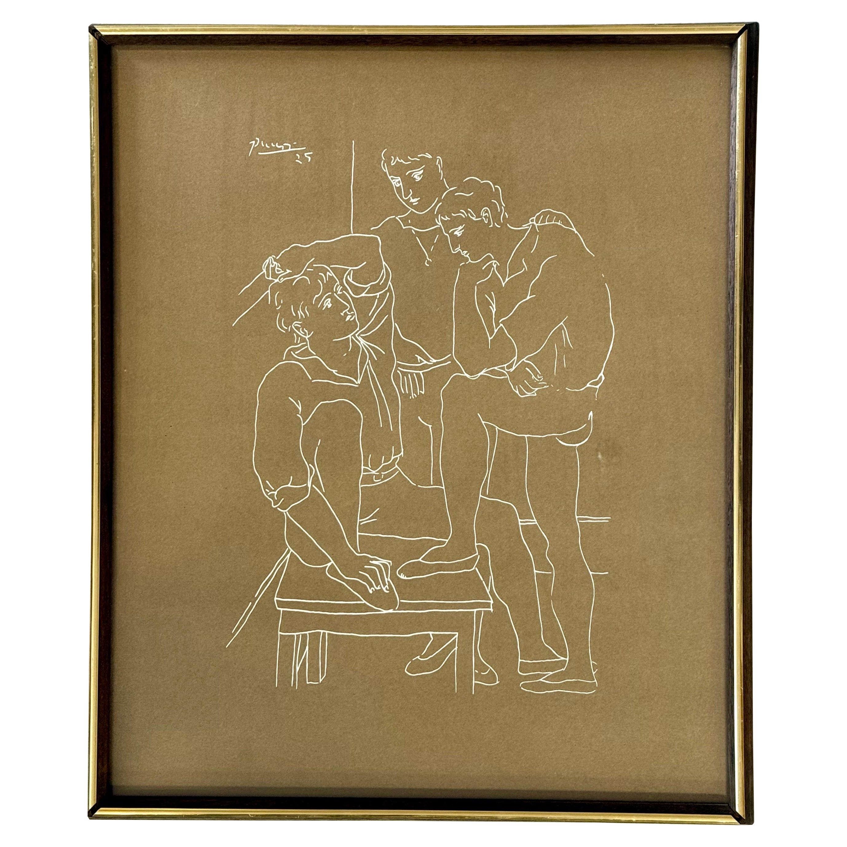 Rare Picasso Ballet Dancers 1925 Lithograph Art For Sale